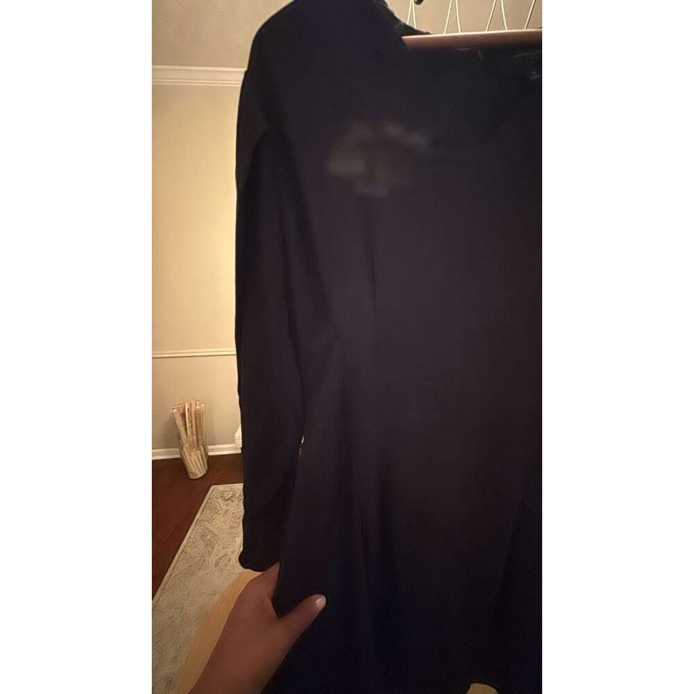 Banana Republic Minimalist Long Sleeve Shift Dress, Navy, Size 10 - Picture 6 of 6